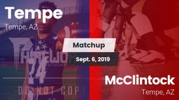 Matchup: Tempe  vs. McClintock  2019