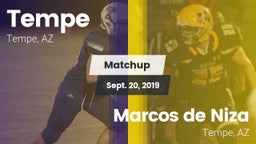 Matchup: Tempe  vs. Marcos de Niza  2019