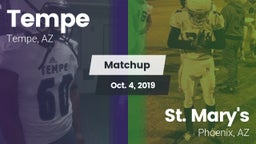 Matchup: Tempe  vs. St. Mary's  2019