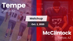 Matchup: Tempe  vs. McClintock  2020