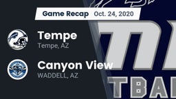 Recap: Tempe  vs. Canyon View  2020