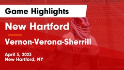 New Hartford  vs Vernon-Verona-Sherrill  Game Highlights - April 3, 2023
