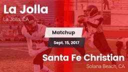 Matchup: La Jolla  vs. Santa Fe Christian  2017