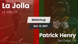 Matchup: La Jolla  vs. Patrick Henry  2017