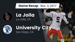 Recap: La Jolla  vs. University City  2017