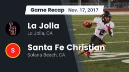 Recap: La Jolla  vs. Santa Fe Christian  2017