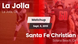 Matchup: La Jolla  vs. Santa Fe Christian  2019