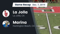 Recap: La Jolla  vs. Marina  2019