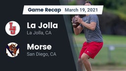 Recap: La Jolla  vs. Morse  2021