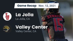 Recap: La Jolla  vs. Valley Center  2021