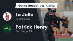 Recap: La Jolla  vs. Patrick Henry  2022