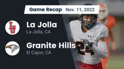 Recap: La Jolla  vs. Granite Hills  2022