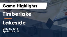 Timberlake  vs Lakeside Game Highlights - Dec. 29, 2018