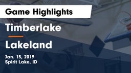 Timberlake  vs Lakeland  Game Highlights - Jan. 15, 2019