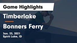 Timberlake  vs Bonners Ferry  Game Highlights - Jan. 23, 2021