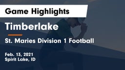 Timberlake  vs St. Maries Division 1 Football Game Highlights - Feb. 13, 2021