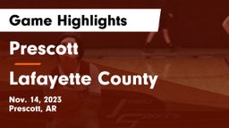 Prescott  vs Lafayette County  Game Highlights - Nov. 14, 2023