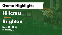 Hillcrest   vs Brighton  Game Highlights - Nov. 20, 2018