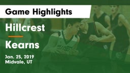 Hillcrest   vs Kearns  Game Highlights - Jan. 25, 2019