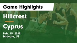 Hillcrest   vs Cyprus  Game Highlights - Feb. 15, 2019