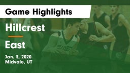 Hillcrest   vs East  Game Highlights - Jan. 3, 2020