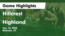 Hillcrest   vs Highland Game Highlights - Jan. 14, 2020