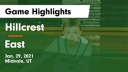 Hillcrest   vs East  Game Highlights - Jan. 29, 2021