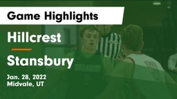 Hillcrest   vs Stansbury  Game Highlights - Jan. 28, 2022