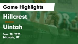 Hillcrest   vs Uintah  Game Highlights - Jan. 20, 2023