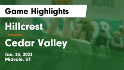 Hillcrest   vs Cedar Valley  Game Highlights - Jan. 25, 2023