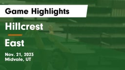 Hillcrest   vs East  Game Highlights - Nov. 21, 2023