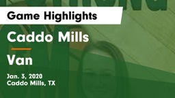 Caddo Mills  vs Van  Game Highlights - Jan. 3, 2020