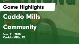 Caddo Mills  vs Community  Game Highlights - Jan. 21, 2020