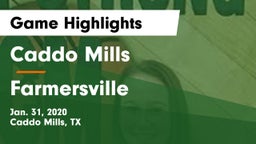 Caddo Mills  vs Farmersville  Game Highlights - Jan. 31, 2020