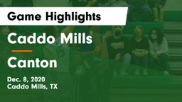Caddo Mills  vs Canton  Game Highlights - Dec. 8, 2020