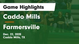 Caddo Mills  vs Farmersville  Game Highlights - Dec. 22, 2020