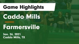 Caddo Mills  vs Farmersville  Game Highlights - Jan. 26, 2021