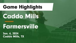 Caddo Mills  vs Farmersville  Game Highlights - Jan. 6, 2024