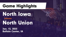 North Iowa  vs North Union   Game Highlights - Jan. 13, 2023