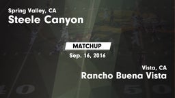 Matchup: Steele Canyon High vs. Rancho Buena Vista  2016