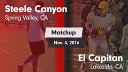Matchup: Steele Canyon High vs. El Capitan  2016