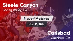 Matchup: Steele Canyon High vs. Carlsbad  2016