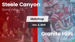 Matchup: Steele Canyon High vs. Granite Hills  2019