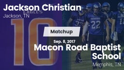 Matchup: Jackson Christian vs. Macon Road Baptist School 2017