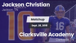 Matchup: Jackson Christian vs. Clarksville Academy 2018
