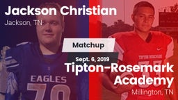 Matchup: Jackson Christian vs. Tipton-Rosemark Academy  2019