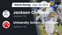 Recap: Jackson Christian  vs. University School of Jackson 2019
