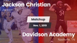 Matchup: Jackson Christian vs. Davidson Academy  2019