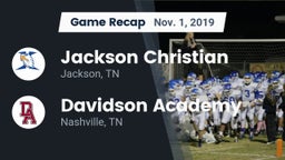 Recap: Jackson Christian  vs. Davidson Academy  2019