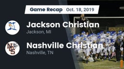 Recap: Jackson Christian  vs. Nashville Christian  2019